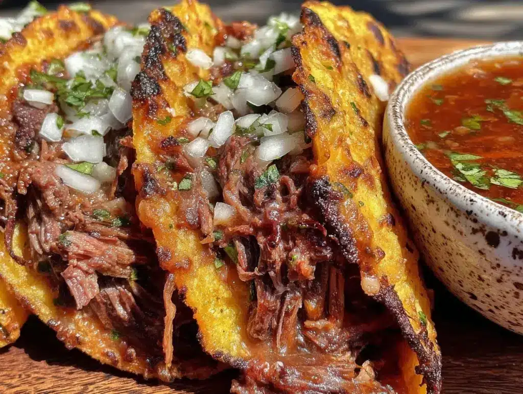 savory birria tacos - featured image