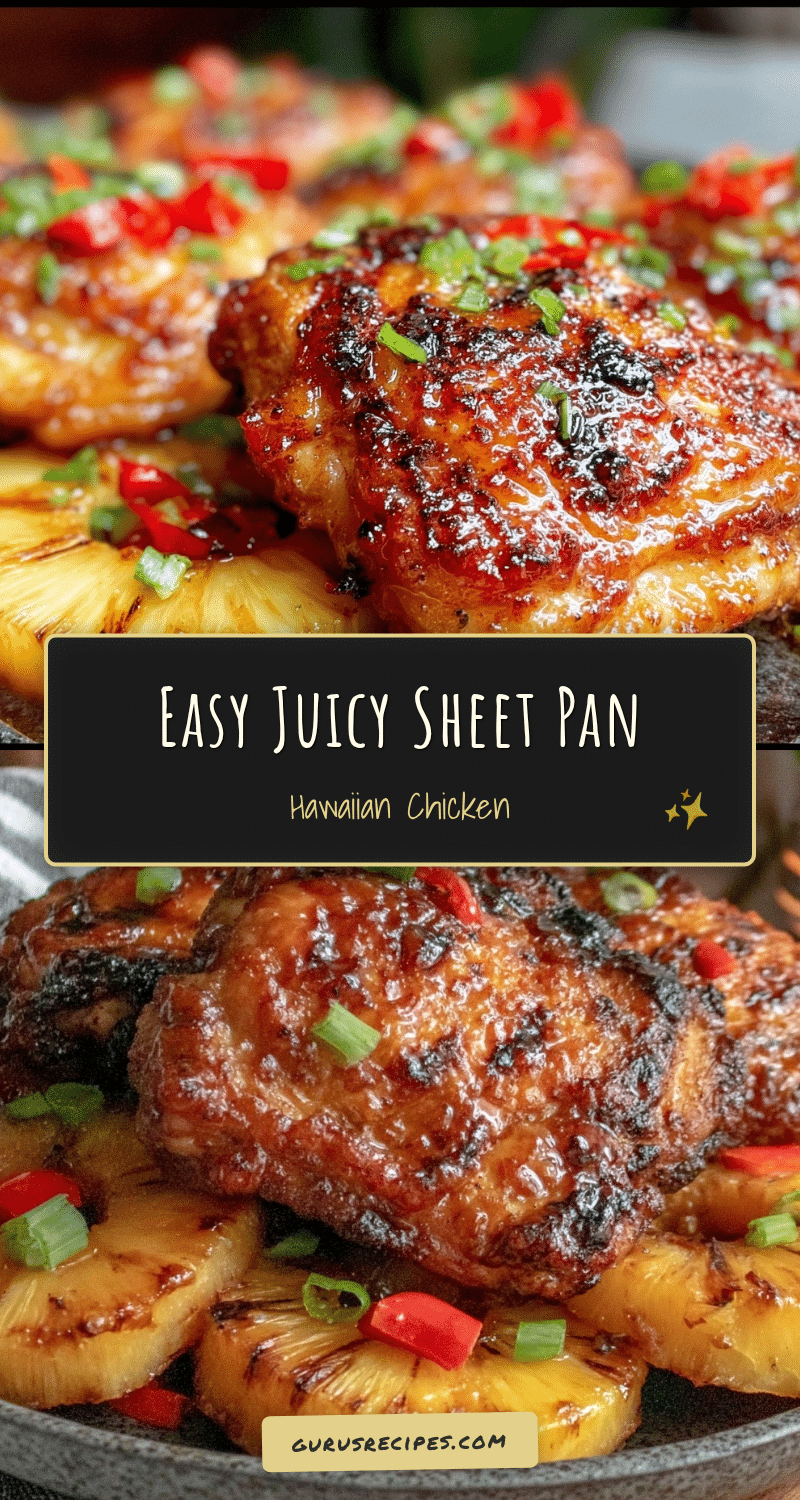 sheet pan Hawaiian chicken recipe
