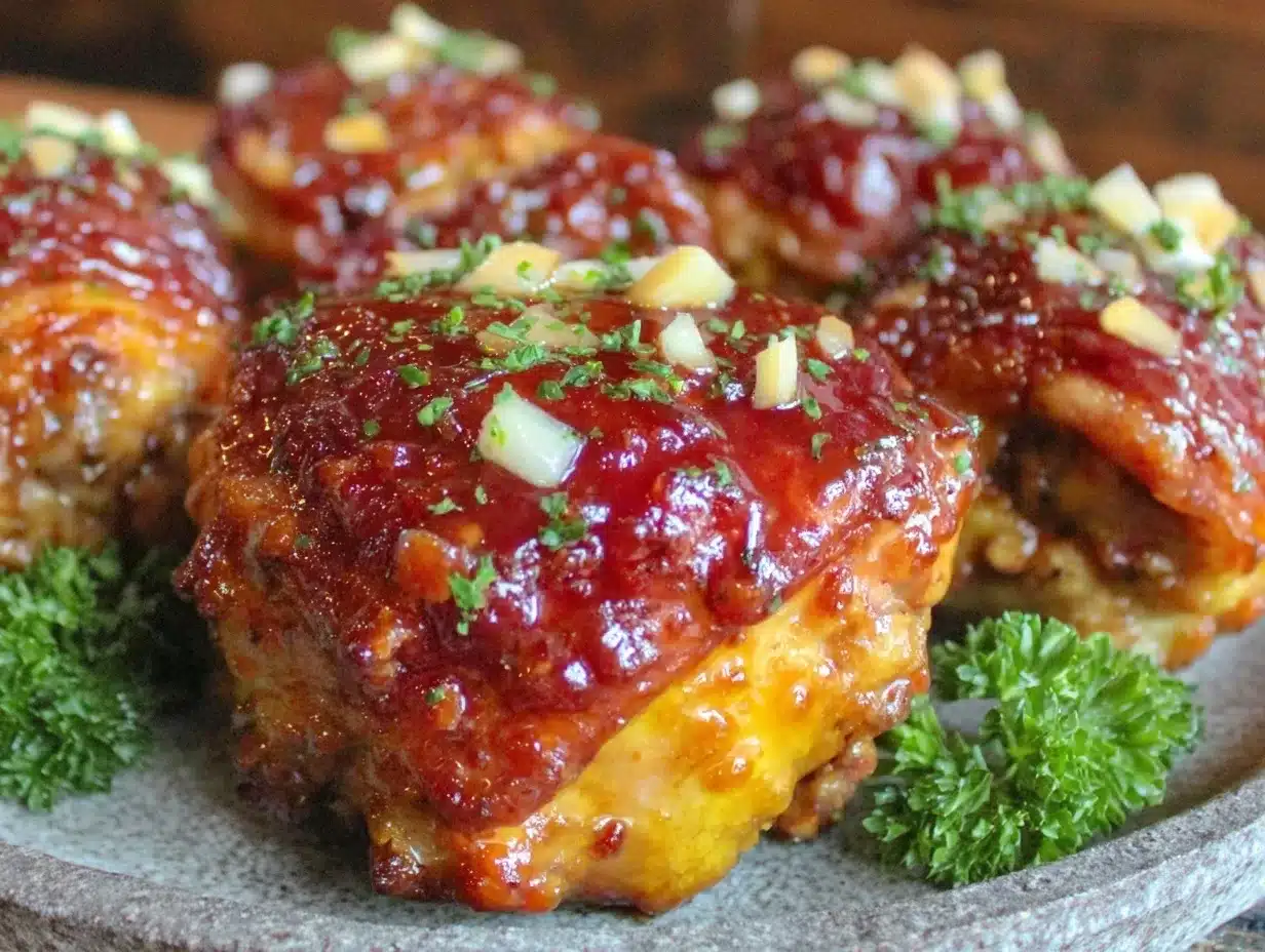 slow cooker honey garlic chicken thighs preparation steps