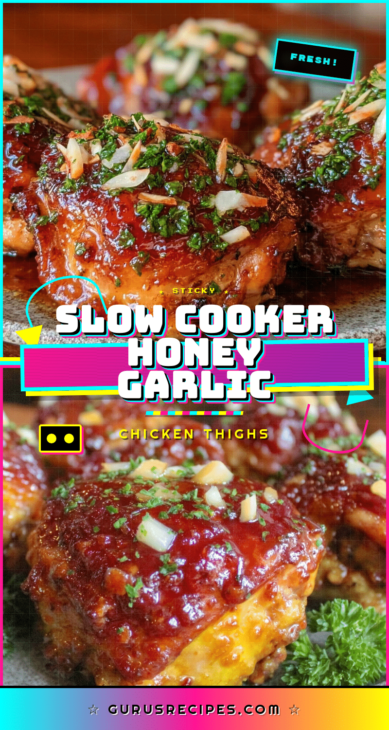 slow cooker honey garlic chicken thighs recipe