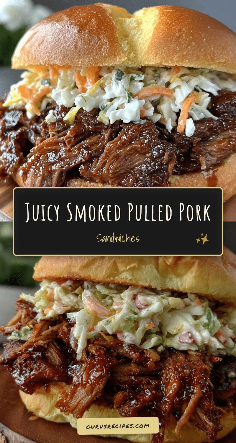 smoked pulled pork sandwiches recipe