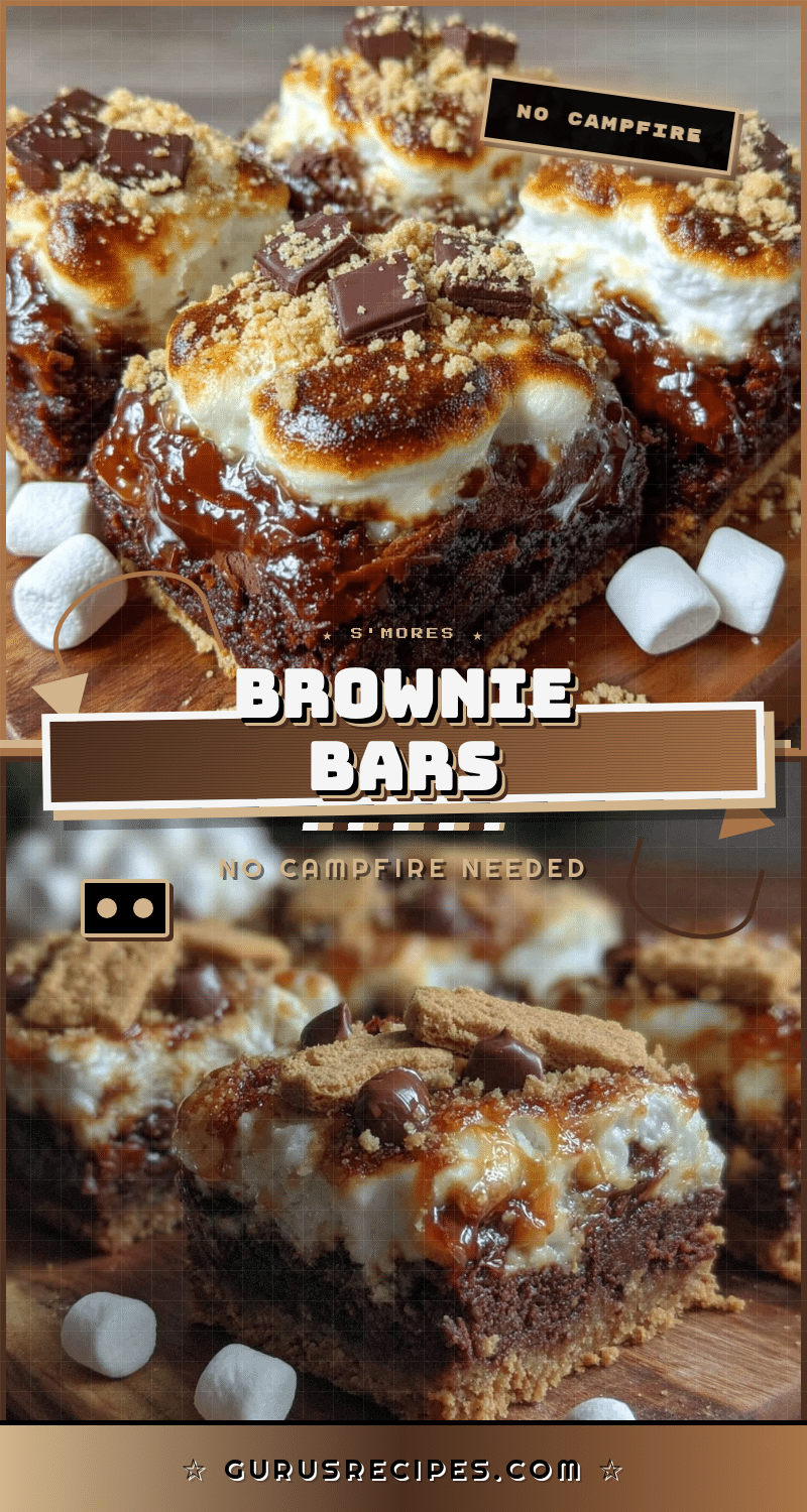 smores brownie bars recipe