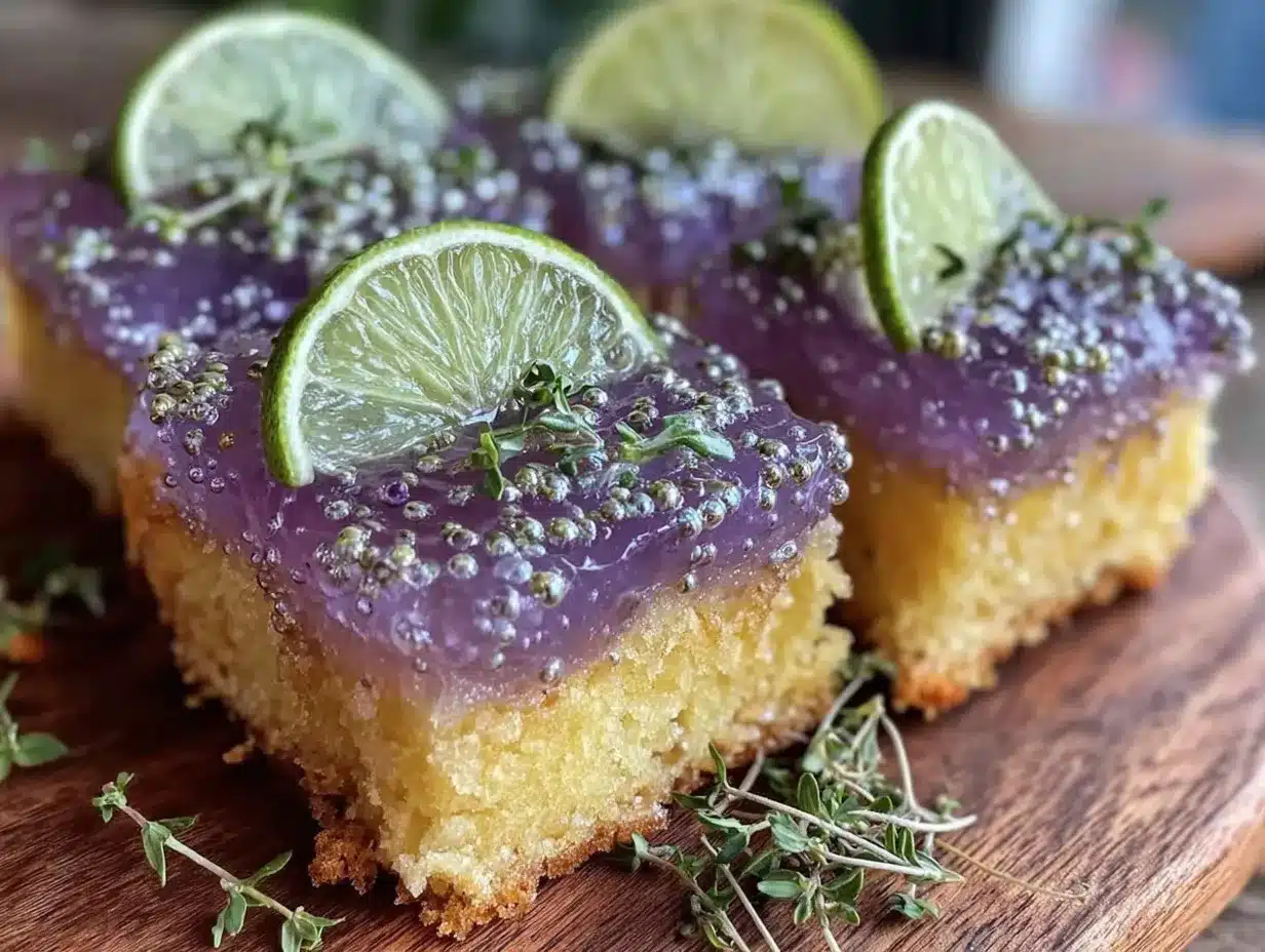 sparkling lavender lemonade bars preparation steps