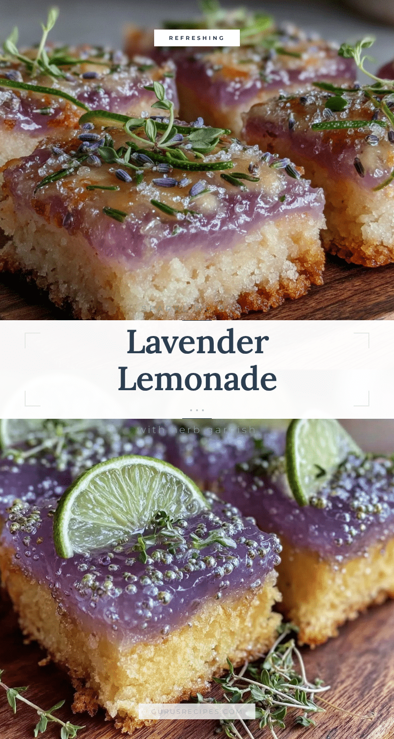 sparkling lavender lemonade bars recipe