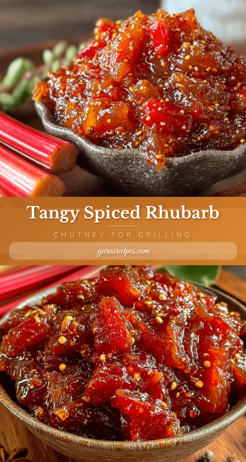 spiced rhubarb chutney recipe