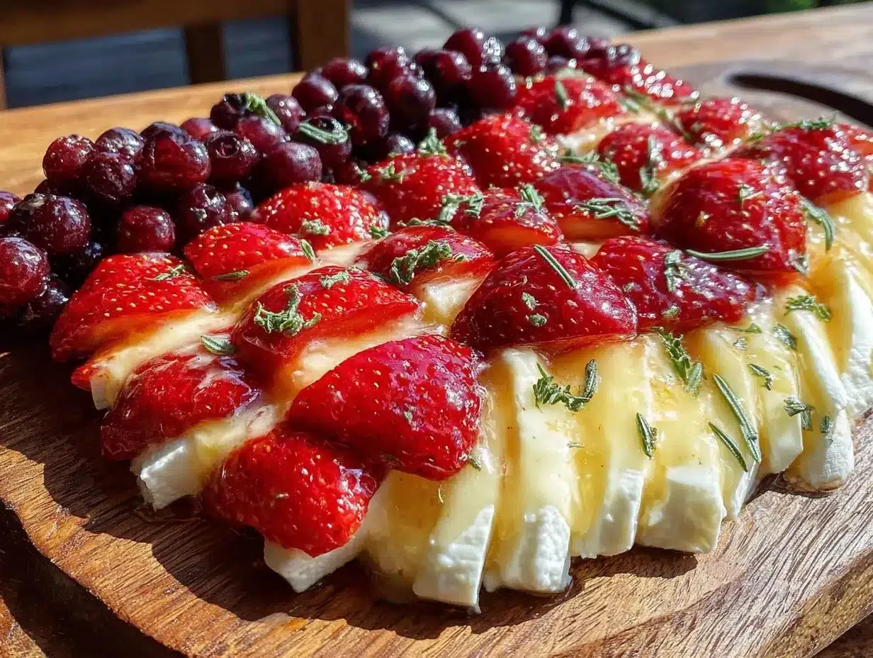 star spangled charcuterie board preparation steps