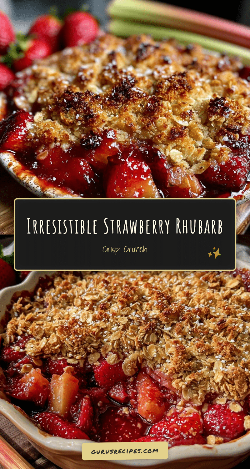strawberry rhubarb crisp recipe