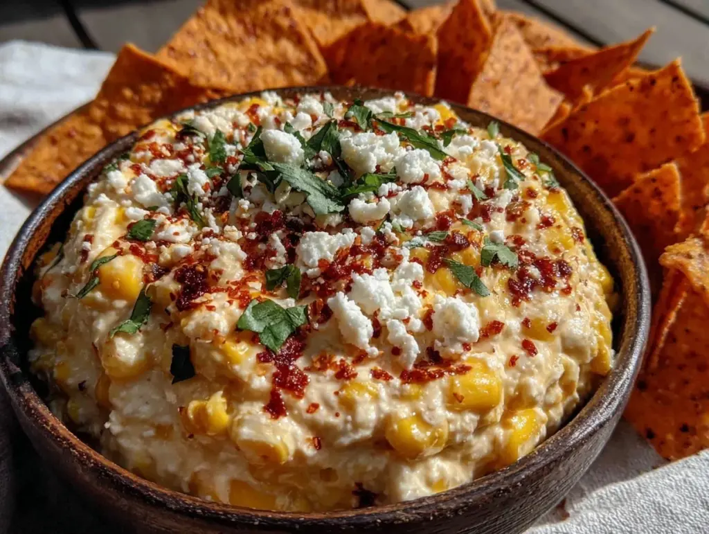 street corn elote dip - featured image
