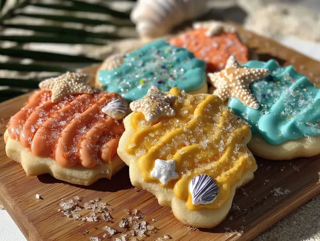 summer decorated sugar cookies - featured image