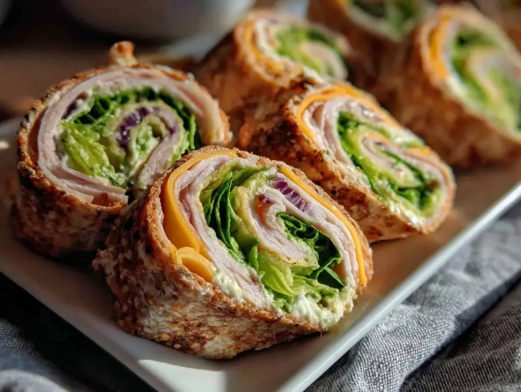 turkey and cheese pinwheels - featured image