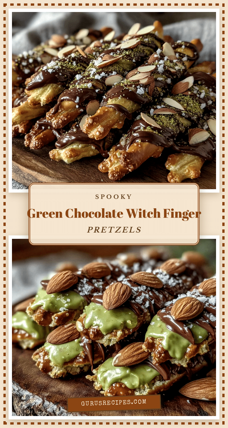 witch finger pretzel rods recipe