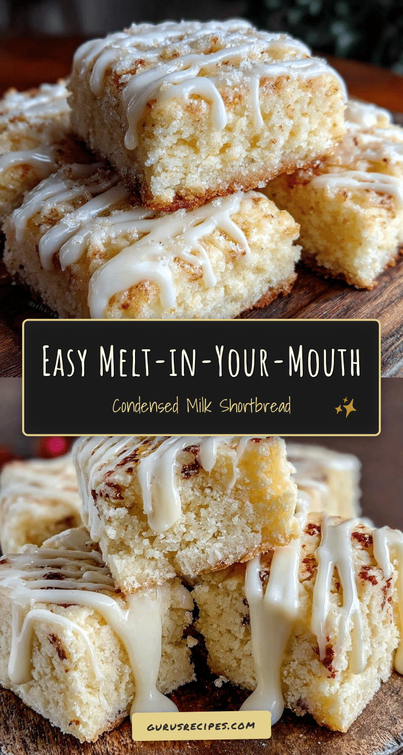 3-ingredient condensed milk shortbread recipe