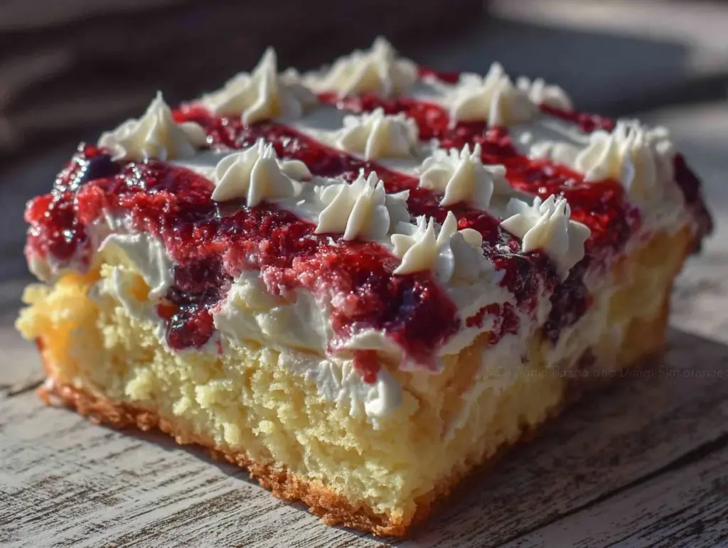 american flag sheet cake - featured image