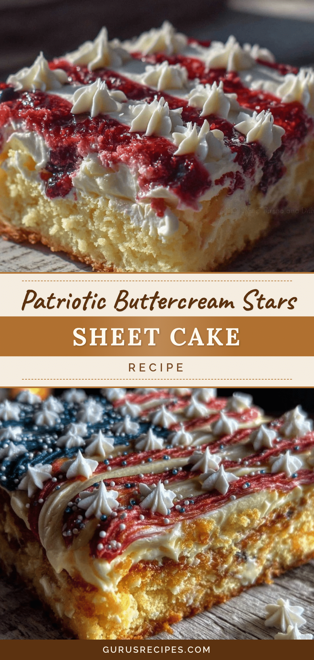 american flag sheet cake recipe
