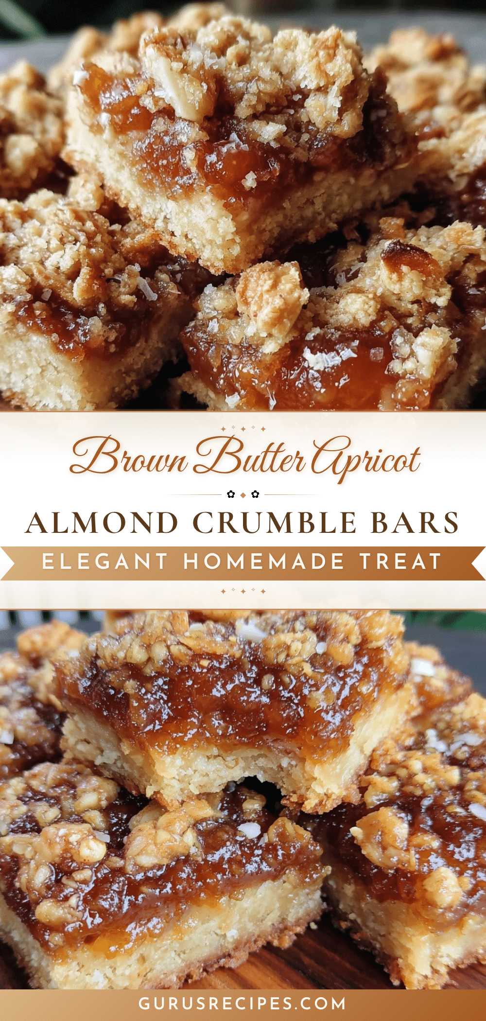 apricot almond crumble bars recipe