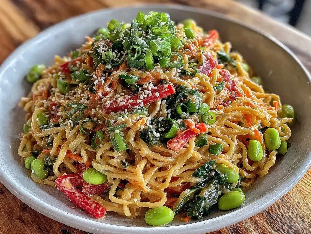 asian sesame noodle salad preparation steps