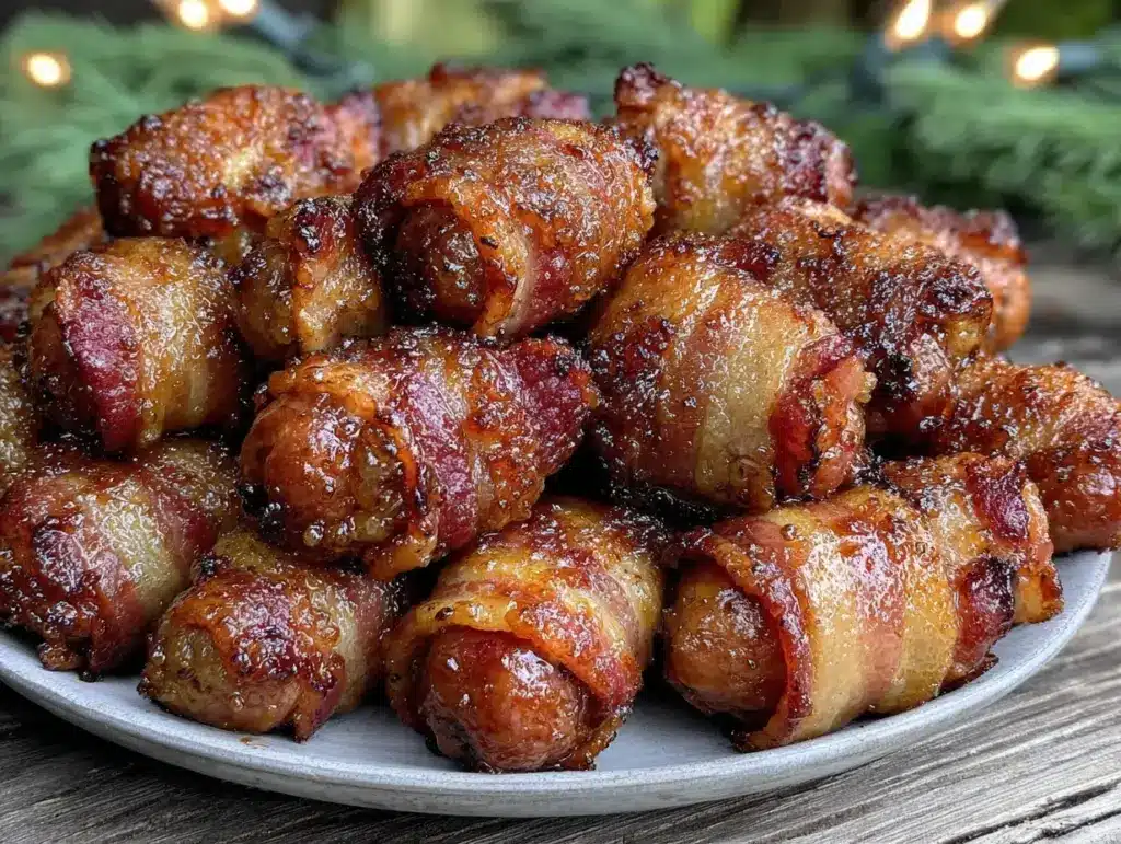 bacon-wrapped smokies - featured image
