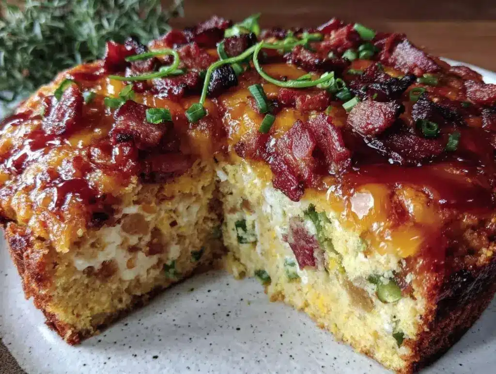 bbq bacon jalapeño corn casserole - featured image