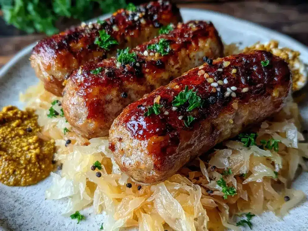 beer-braised bratwurst - featured image