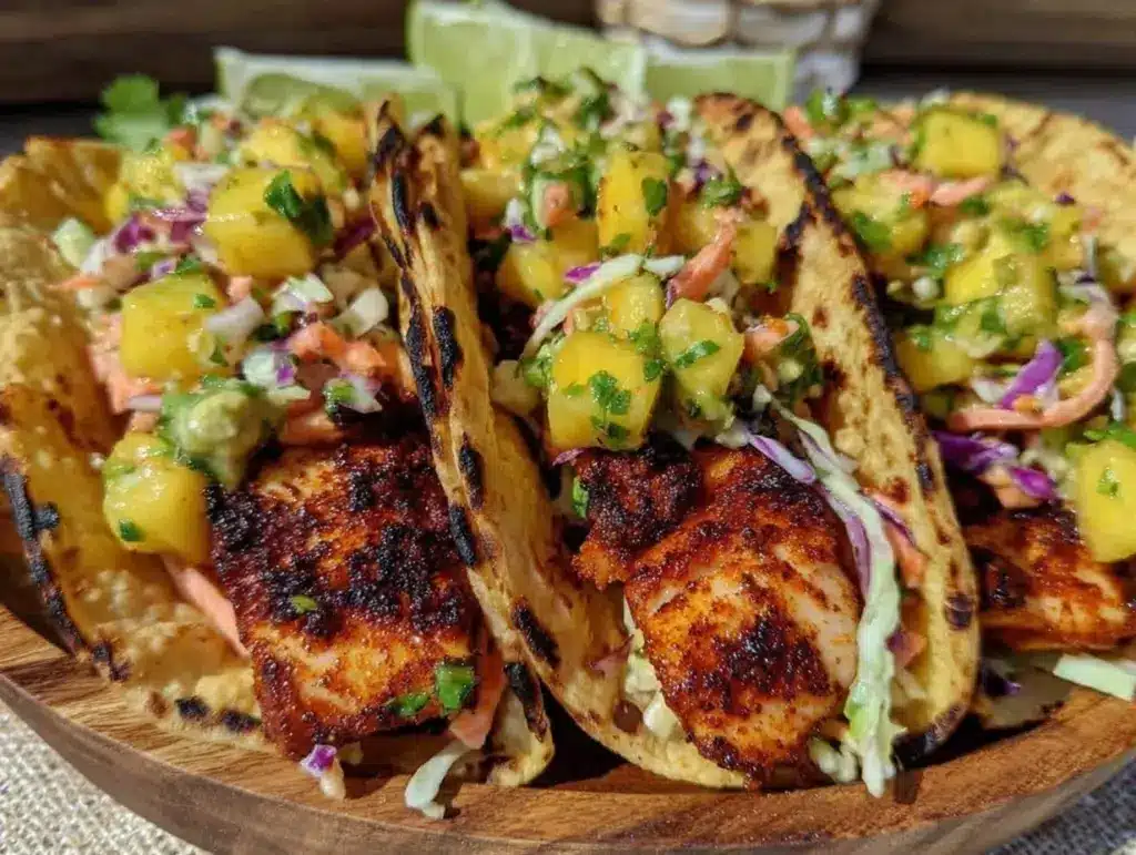 blackened fish tacos - featured image
