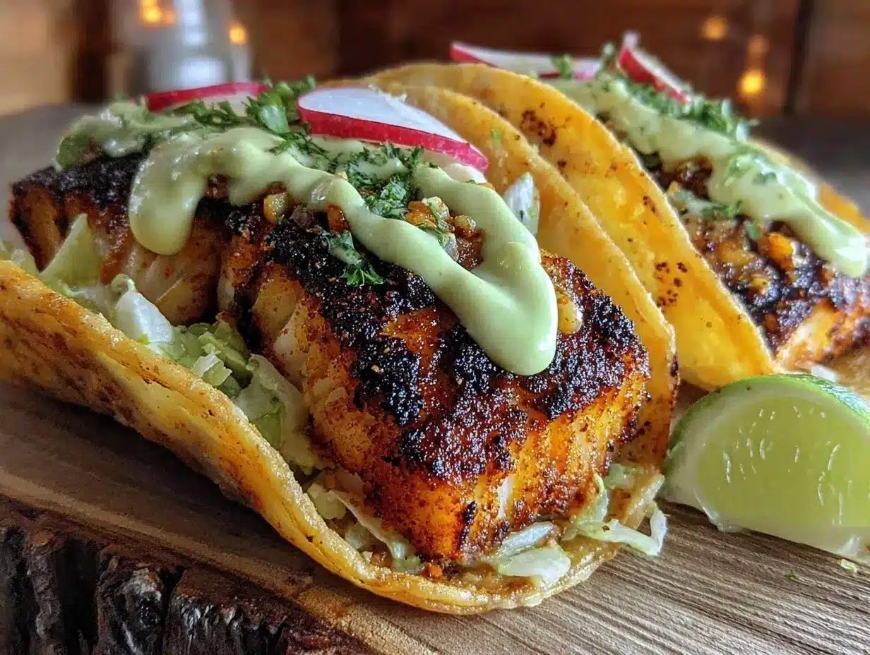 blackened mahi mahi fish tacos preparation steps