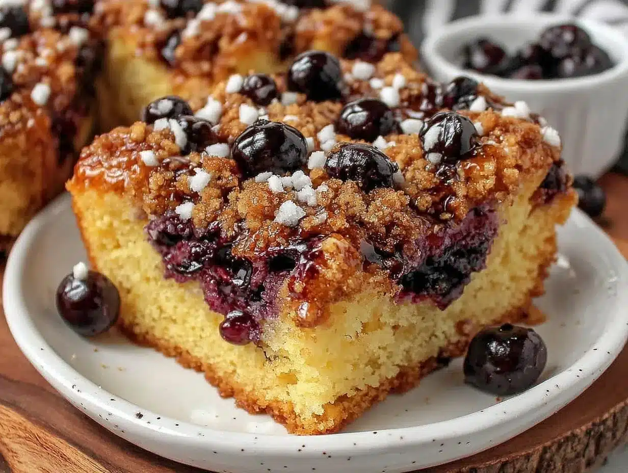 blueberry buckle coffee cake preparation steps
