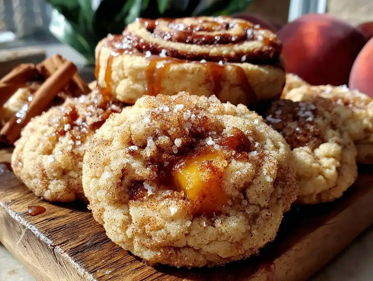 brown butter peach snickerdoodles preparation steps