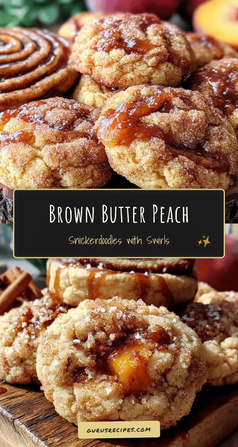 brown butter peach snickerdoodles recipe
