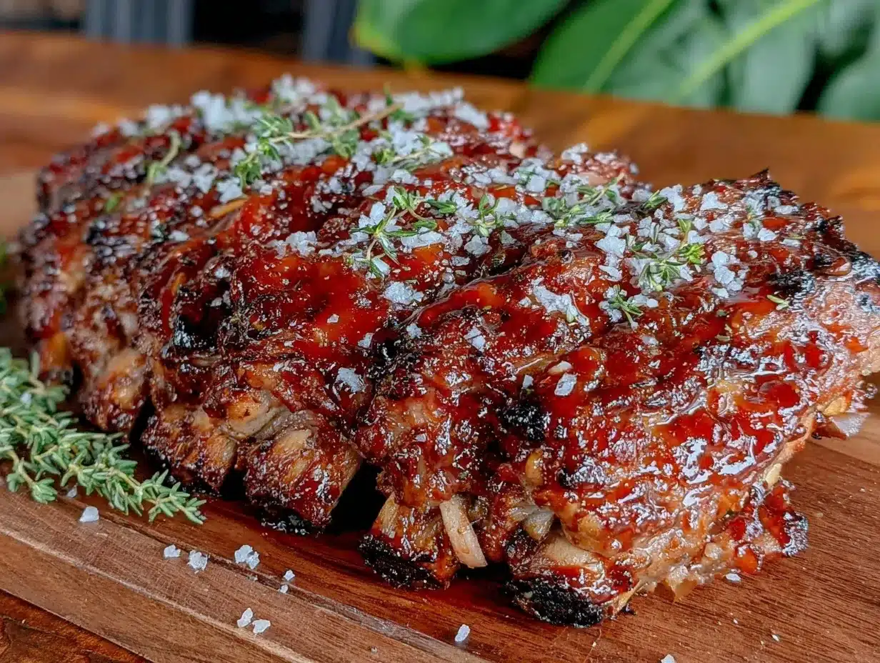 brown sugar garlic smoked baby back ribs preparation steps