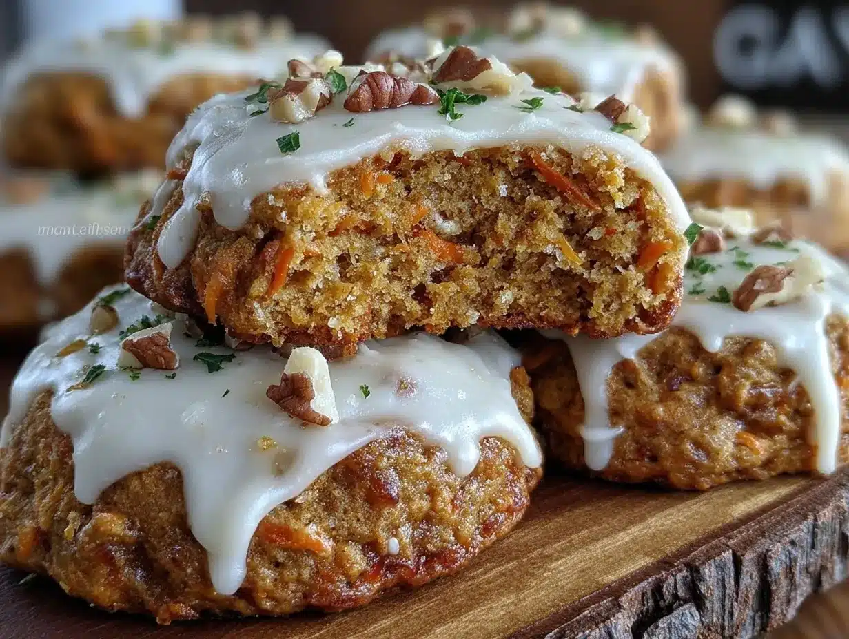 carrot cake cookies preparation steps