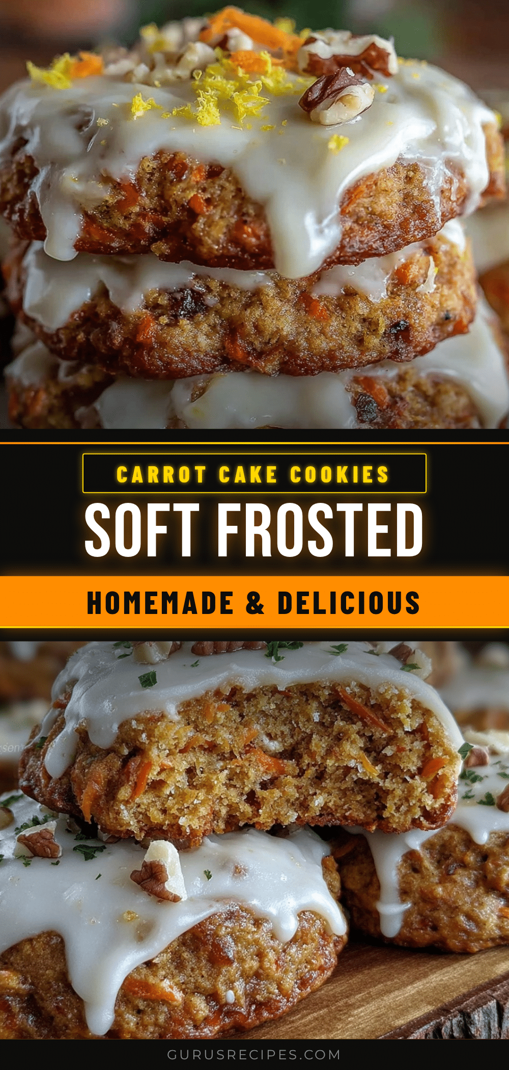 carrot cake cookies recipe