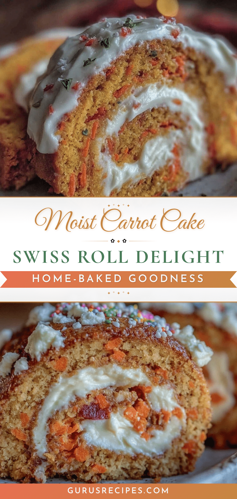 carrot cake Swiss roll recipe