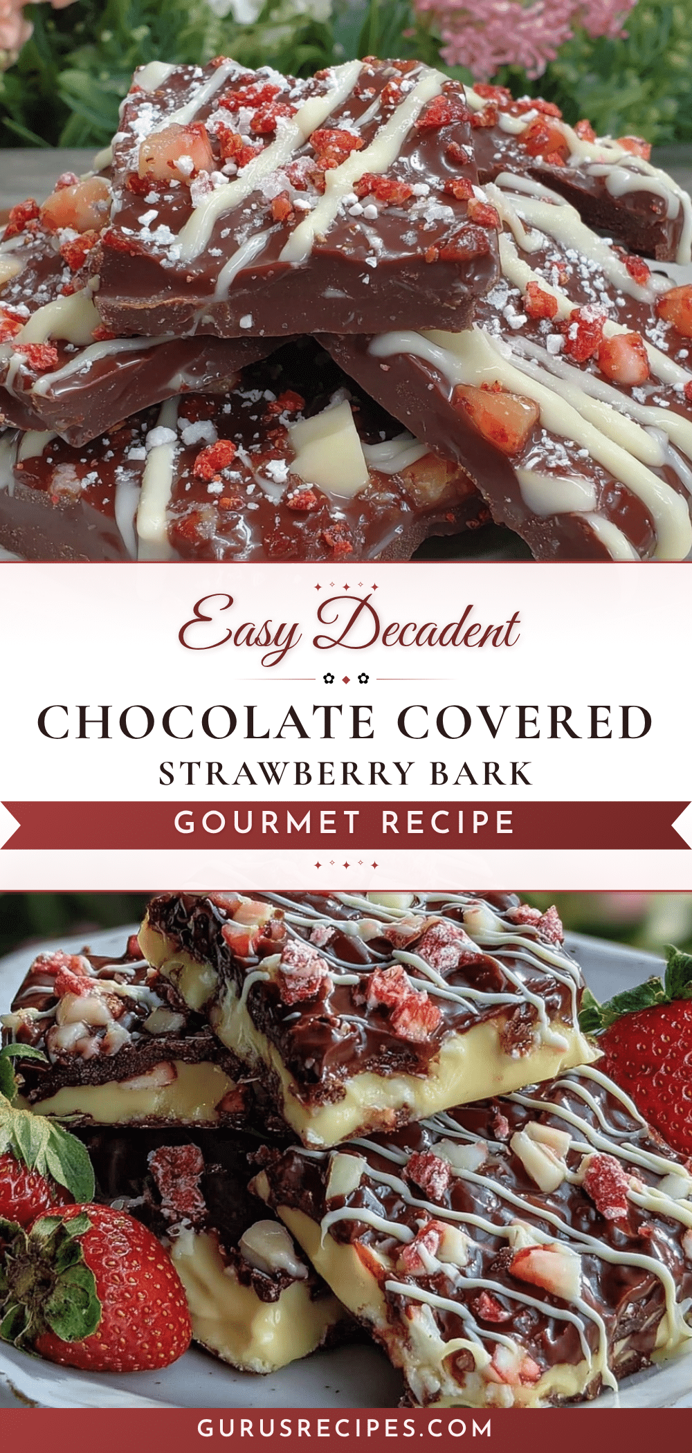 chocolate covered strawberry bark recipe