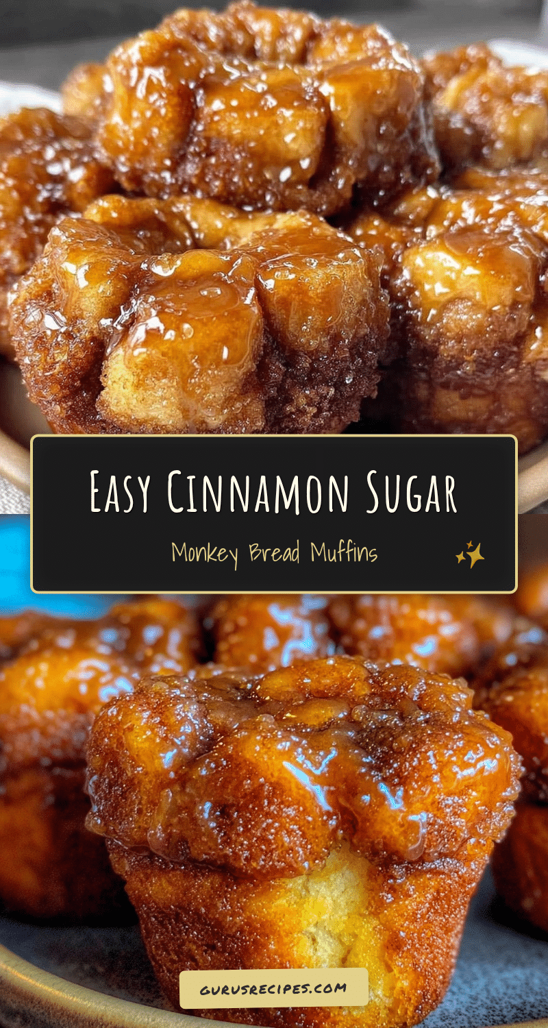 cinnamon sugar monkey bread muffins recipe