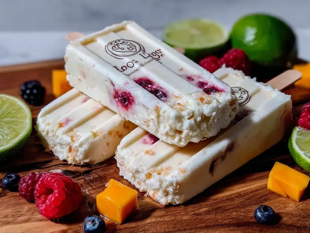 creamy coconut lime paletas - featured image