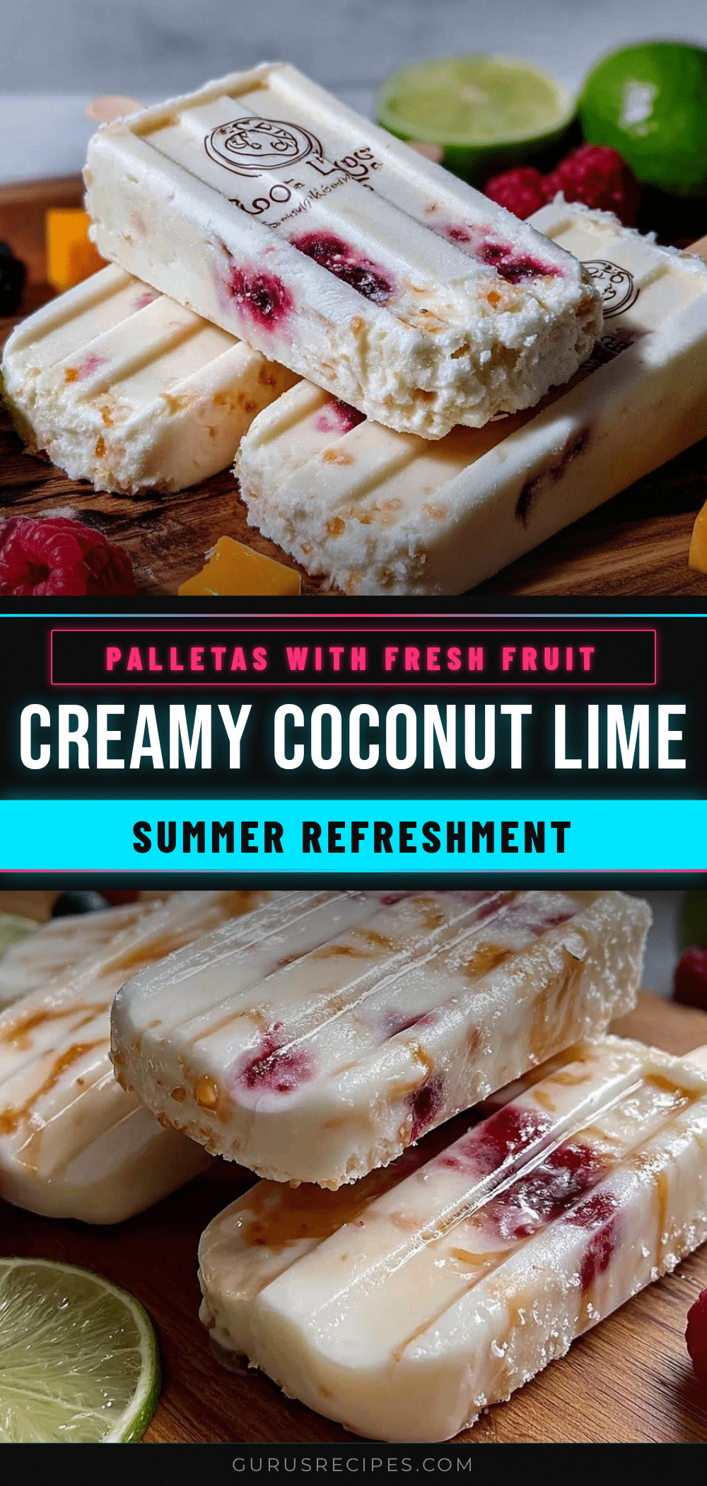 creamy coconut lime paletas recipe