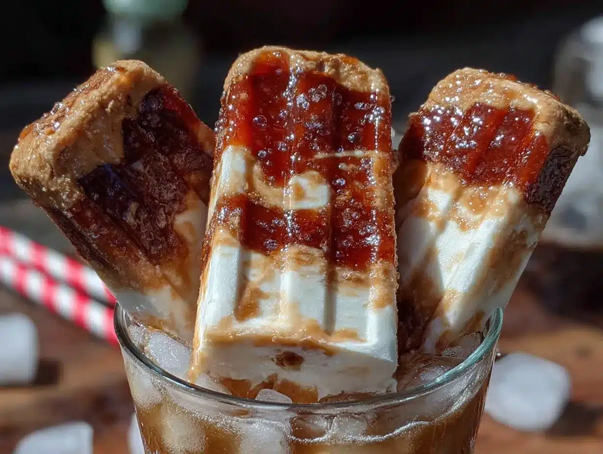 creamy homemade root beer float popsicles preparation steps