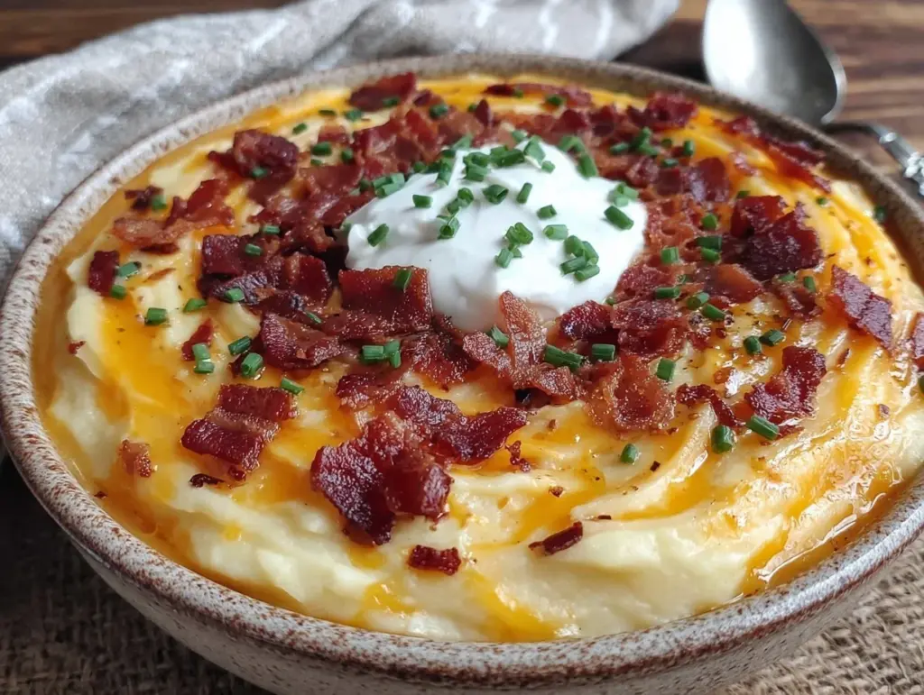 creamy loaded baked potato soup - featured image
