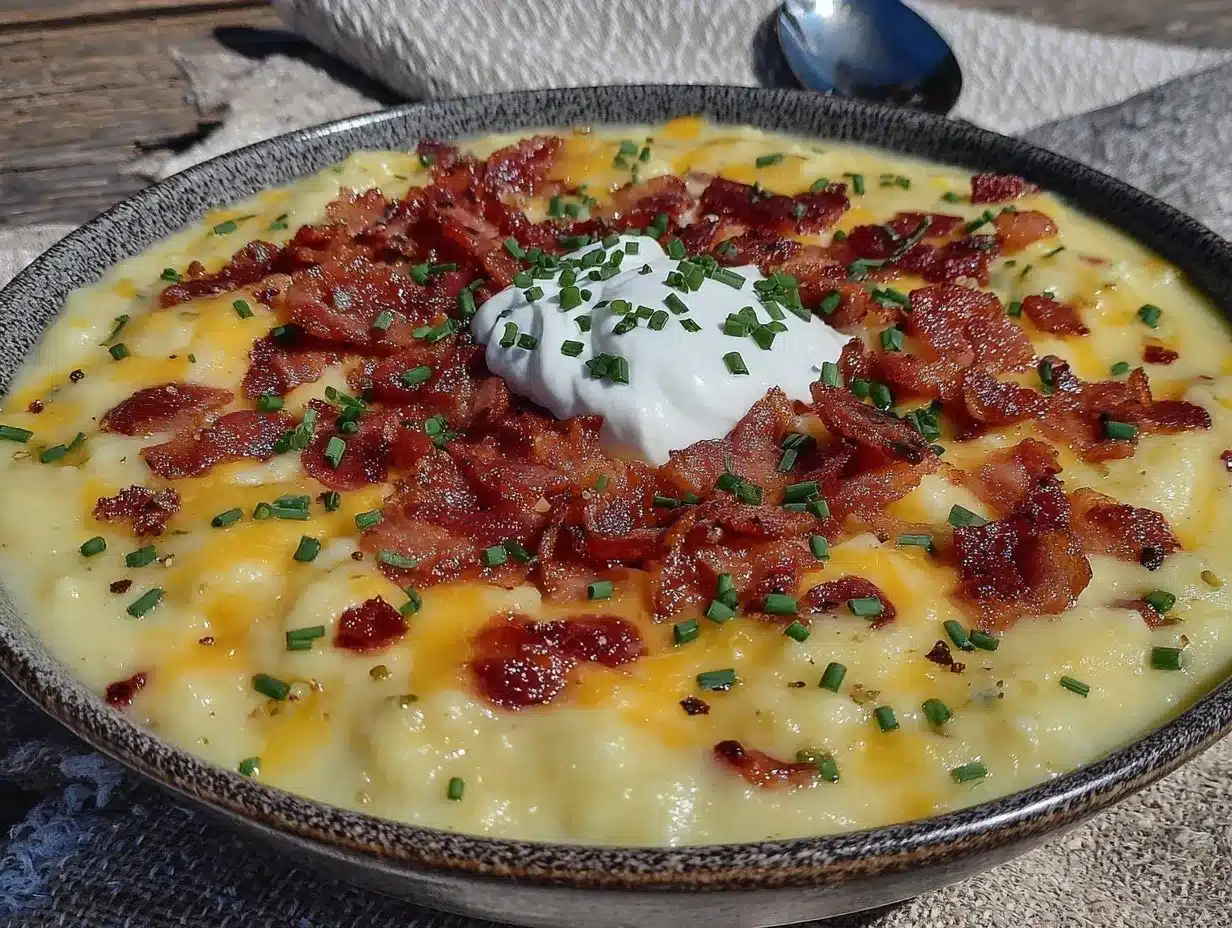 creamy loaded baked potato soup preparation steps