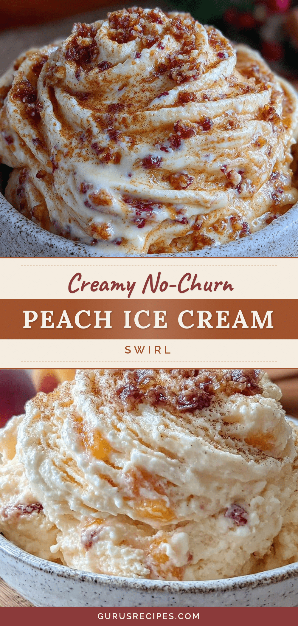 creamy no-churn fresh peach ice cream recipe