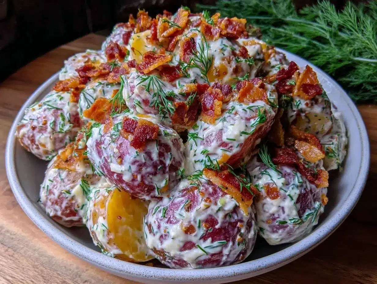 creamy red potato salad preparation steps