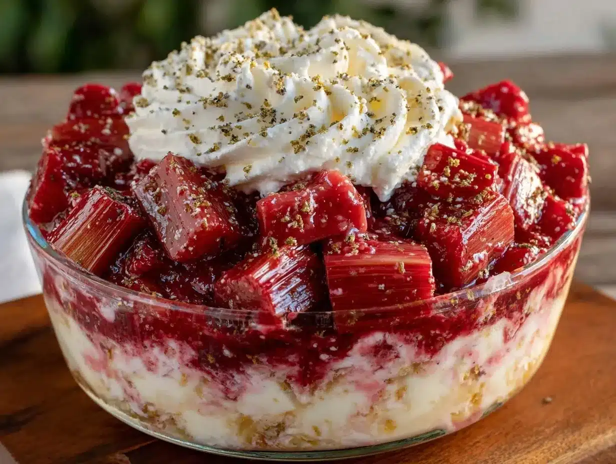 creamy roasted rhubarb fool preparation steps