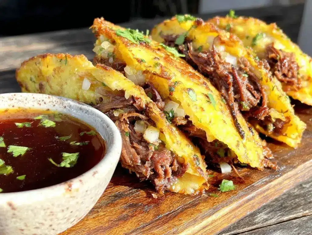 crispy birria beef tacos - featured image