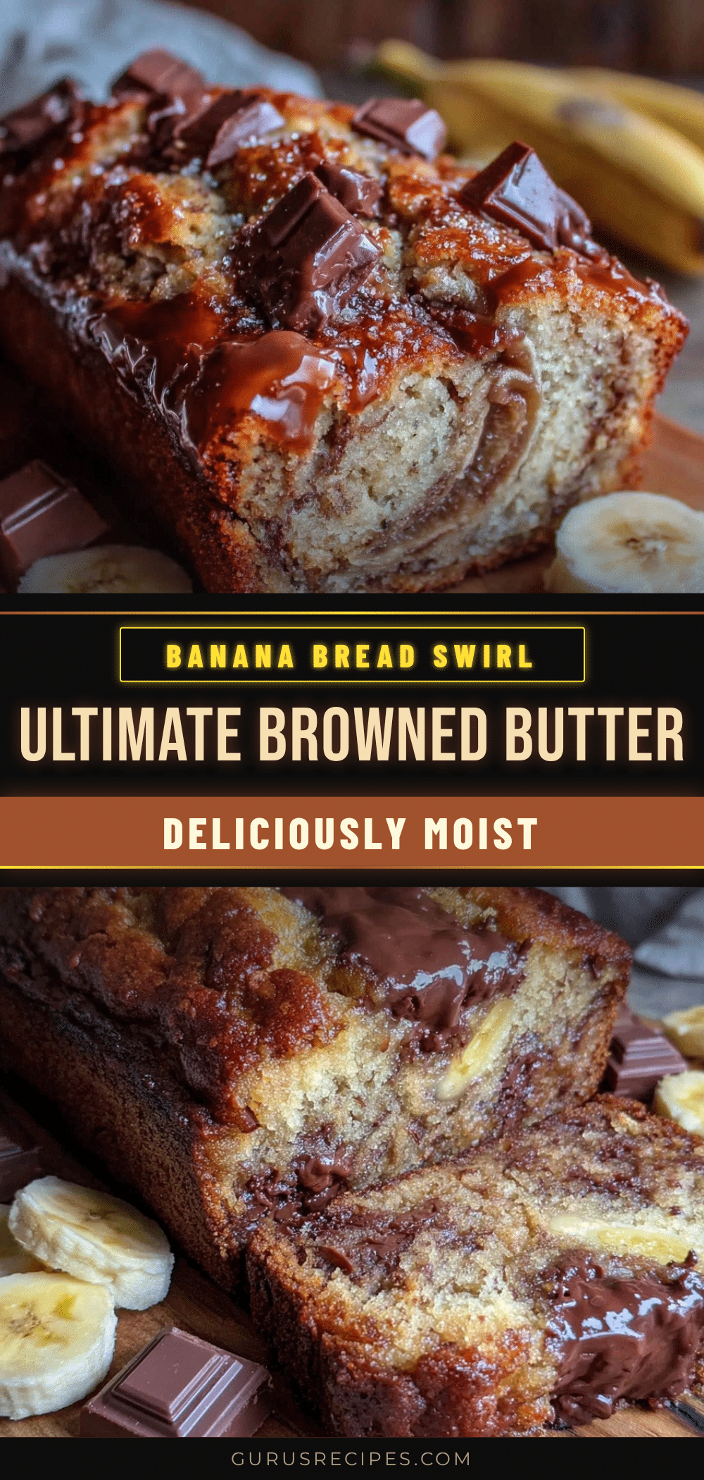 crispy browned butter banana bread recipe