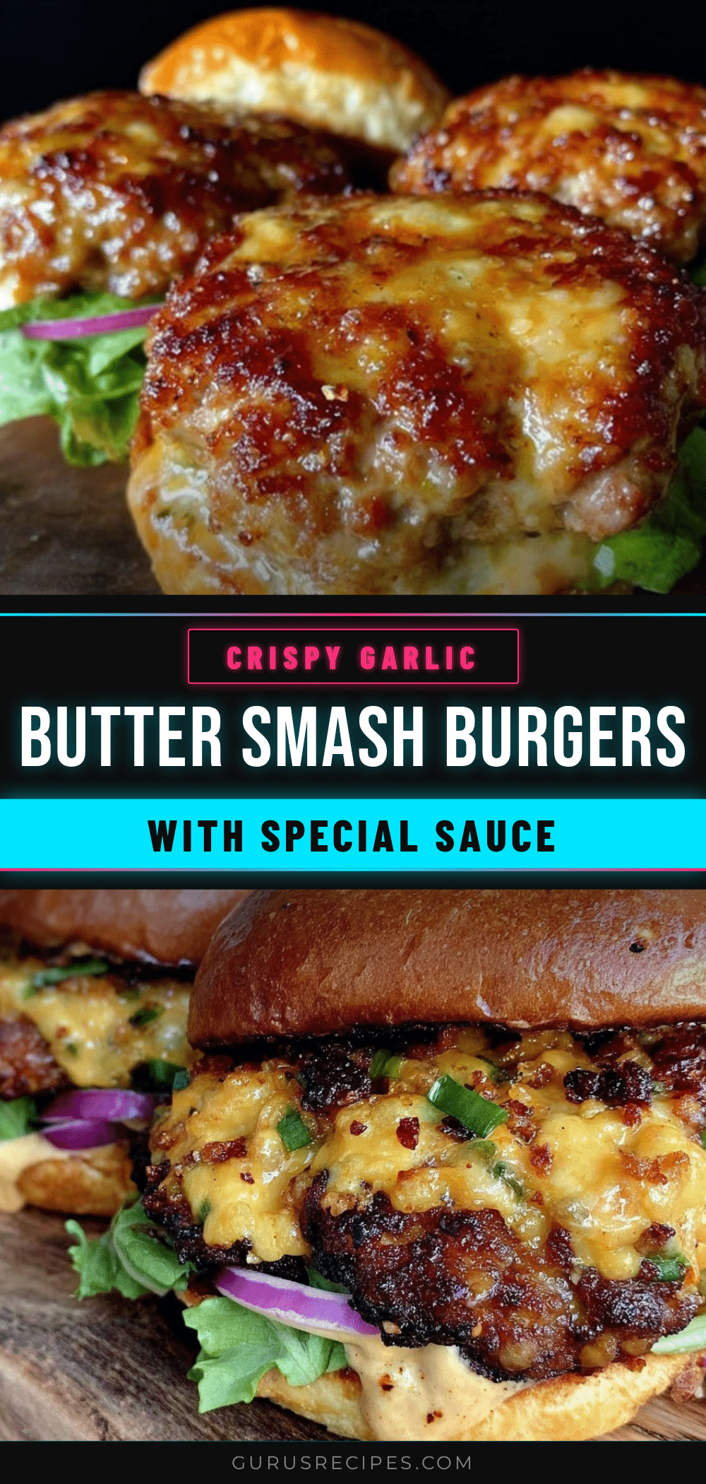 crispy garlic butter smash burgers recipe