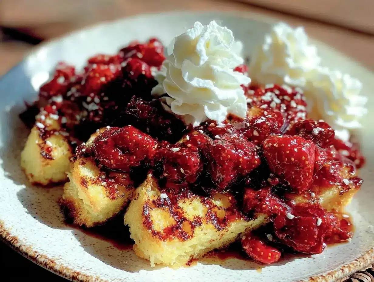 crispy grilled pound cake preparation steps