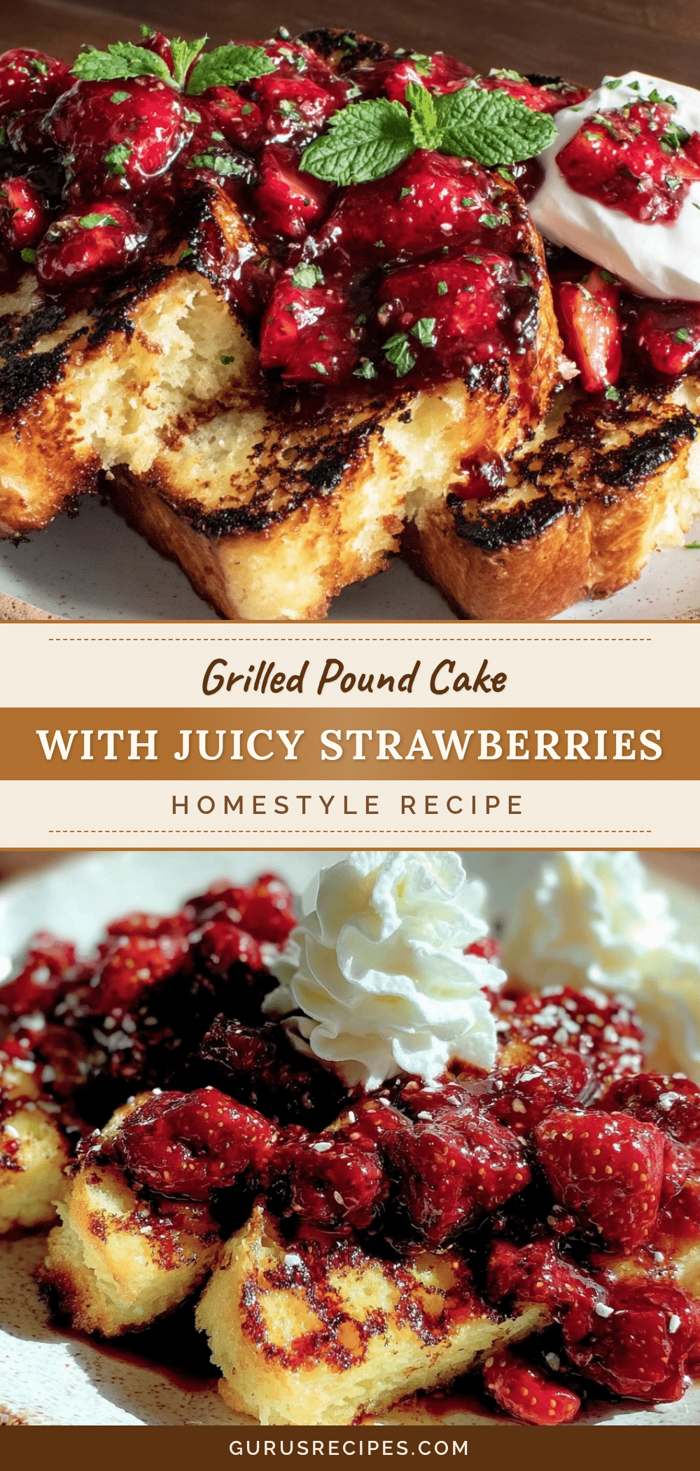 crispy grilled pound cake recipe