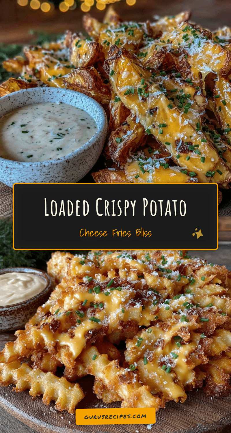 crispy loaded potato cheese fries recipe