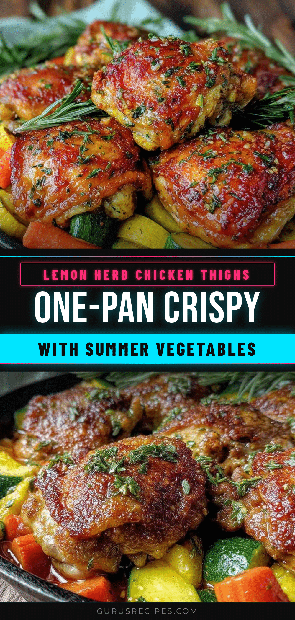 crispy one-pan lemon herb chicken thighs recipe