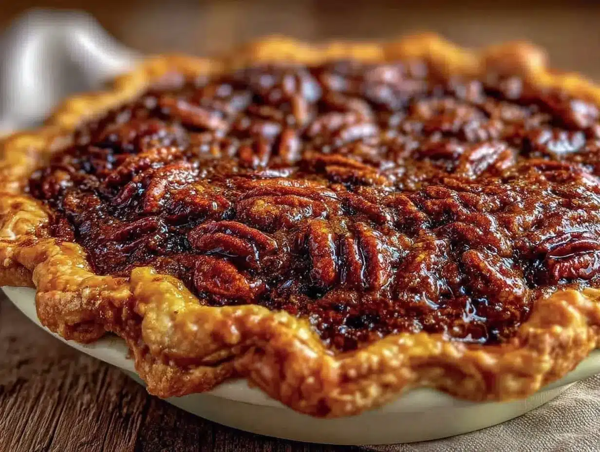 dark chocolate bourbon pecan pie preparation steps